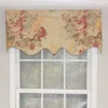 RLF Home Eden Regal Large Flower Bouquets Valances Are Identical Stylish Windows Valance 3" Rod Pocket 50" X 17" Walnut Light Brown -RLF Home Sales GUEST 7a1d7500 93de 4261 9677 609e33c6d75f