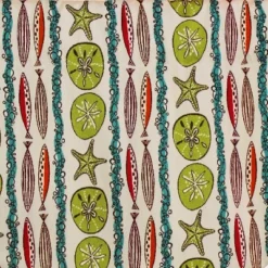 RLF Home Sea Walk Cornice 100% Cotton With Fully Lined 3" Rod Pocket Valnance For Windows 50" X 17" Multi -RLF Home Sales GUEST 7ea3888a da60 43e0 a708 796424eaca82