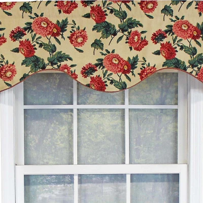 RLF Home Ennis Corded Cornice 100% Cotton With Fully Lined 3" Rod Pocket Valnance For Windows 50" X 17" Butter 6 RLF Home Ennis Corded Cornice 100% Cotton With Fully Lined 3" Rod Pocket Valnance For Windows 50" X 17" Butter - Image 4
