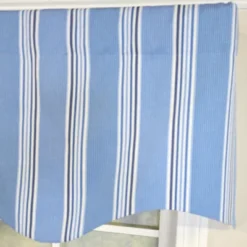 RLF Home 100% Cotton Freya Stripe Regal Fully Lined Windows Rod Pocket Valance 50" X 17" Blue 11 RLF Home 100% Cotton Freya Stripe Regal Fully Lined Windows Rod Pocket Valance 50" X 17" Blue -RLF Home Sales GUEST 81608ae1 b449 4c5d aeaf 5806ff94e9ce