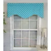 RLF Home Polka Dot Cornice 100% Cotton With Fully Lined 3" Rod Pocket Valnance For Windows 50" X 17" Baby Blue -RLF Home Sales GUEST 82845ef5 3bf1 43d0 a74f 597d2777fc03