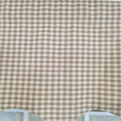 RLF Home 100% Cotton Gingham Regal With Poly/Cotton Ivory Lining Rod Pocket Valance 50" X 15" Tan 11 RLF Home 100% Cotton Gingham Regal With Poly/Cotton Ivory Lining Rod Pocket Valance 50" X 15" Tan -RLF Home Sales GUEST 85ec6654 13d6 4258 b659 2dfc811e353b