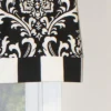 Ozbourne Style Banded 3" Rod Pocket Valance 50" X 16" Black By RLF Home 2 Ozbourne Style Banded 3" Rod Pocket Valance 50" X 16" Black By RLF Home -RLF Home Sales GUEST 89d75605 23c1 4271 9897 34409efe3dcb
