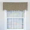 RLF Home 100% Cotton Pin Check Regal Fully Lined Windows Rod Pocket Valance 50" X 17" Black -RLF Home Sales GUEST 8da65f2f 0bb5 44b7 8c46 643f87f0de6d