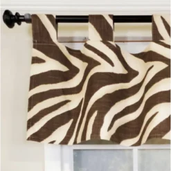 RLF Home 4" Top Tab High Quality Fabric Zebra Tab Valance For Windows 50" X 16" Brown 8 RLF Home 4" Top Tab High Quality Fabric Zebra Tab Valance For Windows 50" X 16" Brown -RLF Home Sales GUEST 9216e5c9 c405 4963 9278 7188a720ab0a