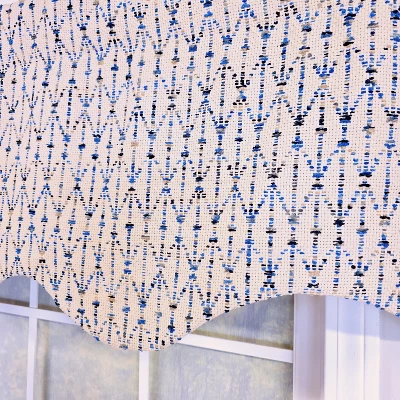 RLF Home 100% Cotton Sassari Regal With Poly/Cotton Ivory Lining Rod Pocket Valance 50" X 15" Natural 4 RLF Home 100% Cotton Sassari Regal With Poly/Cotton Ivory Lining Rod Pocket Valance 50" X 15" Natural - Image 2