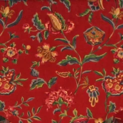 RLF Home Norwell Ruffled Cornice 100% Cotton With Fully Lined 3" Rod Pocket Valnance For Windows 50" X 17" Red -RLF Home Sales GUEST 94f655fd 18d0 40cd bbf4 4d670890e844