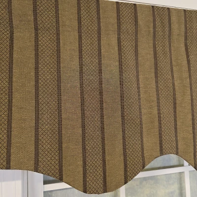 RLF Home 100% Cotton Bronte Regal With Poly/Cotton Ivory Lining Rod Pocket Valance 50" X 16" Olive 7 RLF Home 100% Cotton Bronte Regal With Poly/Cotton Ivory Lining Rod Pocket Valance 50" X 16" Olive - Image 5