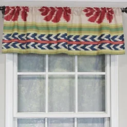 RLF Home Aztec Tailored 100% Cotton With Fully Lined 3" Rod Pocket Valnance For Windows 50" X 14" Multi -RLF Home Sales GUEST 97a52509 8828 400b a8e9 6ee6cfde85e1