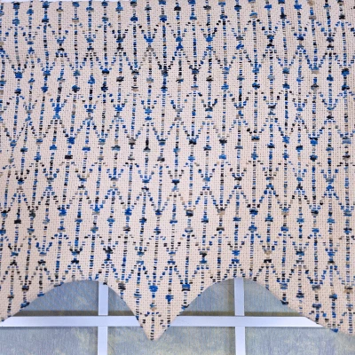 RLF Home 100% Cotton Sassari Regal With Poly/Cotton Ivory Lining Rod Pocket Valance 50" X 15" Natural 6 RLF Home 100% Cotton Sassari Regal With Poly/Cotton Ivory Lining Rod Pocket Valance 50" X 15" Natural - Image 4