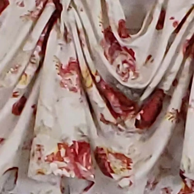 RLF Home Norfolk 3-Scoop Victory Swag Elegant Window Treatment Center 25" Tails 4" Top Tabs 50" X 18" Multicolor 4 RLF Home Norfolk 3-Scoop Victory Swag Elegant Window Treatment Center 25" Tails 4" Top Tabs 50" X 18" Multicolor - Image 2