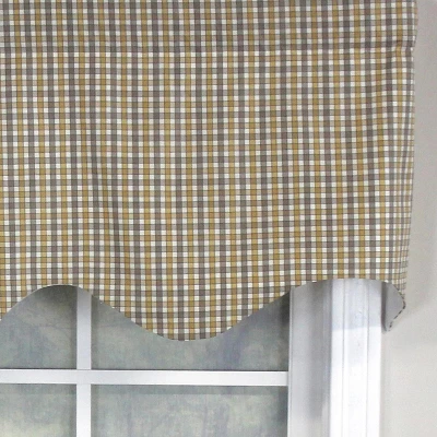 RLF Home Gee Regal 100% Cotton With Fully Lined 3" Rod Pocket Valnance For Windows 50" X 17" Gray 6 RLF Home Gee Regal 100% Cotton With Fully Lined 3" Rod Pocket Valnance For Windows 50" X 17" Gray - Image 4