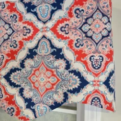 RLF Home 100% Cotton Coventry Regal Fully Lined Windows Rod Pocket Valance 50" X 17" Navy -RLF Home Sales GUEST a7fd4f8d 7cf9 4653 937f 10ae868c7d72