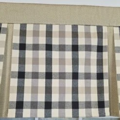 RLF Home 100% Cotton Bison Check Pleated Unlined Windows Rod Pocket Valance 50" X 17" Black -RLF Home Sales GUEST abe99637 6842 421e b6f3 d70cce66daac
