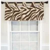 RLF Home 4" Top Tab High Quality Fabric Zebra Tab Valance For Windows 50" X 16" Brown -RLF Home Sales GUEST ac622e4f a88c 4b71 a0f5 362c53839892