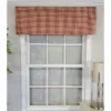 RLF Home Rusty Check Tailored 100% Cotton With Fully Lined 3" Rod Pocket Valnance For Windows 50" X 14" Red -RLF Home Sales GUEST acd52a77 fd67 4afd 8702 30cb59d0c483