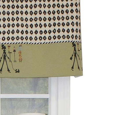 RLF Home Shopaholic Window Treatment Banded Premium Quality Valance 3" Rod Pocket 50" X 16" Sage 3 RLF Home Shopaholic Window Treatment Banded Premium Quality Valance 3" Rod Pocket 50" X 16" Sage