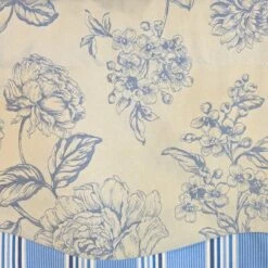 RLF Home 100% Cotton Ashington Glory Fully Lined Windows Rod Pocket Valance 50" X 16" Blue 11 RLF Home 100% Cotton Ashington Glory Fully Lined Windows Rod Pocket Valance 50" X 16" Blue -RLF Home Sales GUEST ae7b4f50 3d55 47c0 86b1 839db331c03e