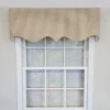 RLF Home 100% Cotton Gingham Regal With Poly/Cotton Ivory Lining Rod Pocket Valance 50" X 15" Tan -RLF Home Sales GUEST aeb42735 4bff 4555 9537 2c551d205882