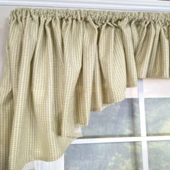 RLF Home 100% Cotton 3-PC Crosswell Center/Jabot Set Fully Lined Rod Pocket Valance 75" X 23" Sage -RLF Home Sales GUEST af0b8ffc 4d29 421e a213 67324db72a96