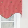 Ribbit Regal Camelia Style 3" Rod Pocket Valance 50" X 17" Red By RLF Home 2 Ribbit Regal Camelia Style 3" Rod Pocket Valance 50" X 17" Red By RLF Home -RLF Home Sales GUEST b11eb019 c57e 42df b232 d621cba35aa8