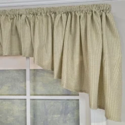 RLF Home 100% Cotton 3-PC Crosswell Center/Jabot Set Fully Lined Rod Pocket Valance 75" X 23" Sage -RLF Home Sales GUEST b35c2cfd 5cae 4b62 a42b 71c626bb68d2