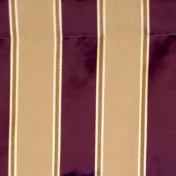 RLF Home Bengal Stripe Regal 3" Rod Pocket Lining Luxurious And Elegant Window Treatment Valance 50" X 17" Egg Plant -RLF Home Sales GUEST b70d788d 6bf7 4821 b48d 9049d2035ded