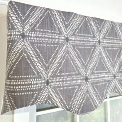 RLF Home 100% Cotton Zircon Regal With Poly/Cotton Ivory Lining Rod Pocket Valance 50" X 16" Gray -RLF Home Sales GUEST b8284492 f708 4246 b9ed 21c69cd882c9