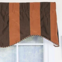 RLF Home Pascal Corded Cornice 100% Cotton With Fully Lined 3" Rod Pocket Valnance For Windows 50" X 17" Chocolate 7 RLF Home Pascal Corded Cornice 100% Cotton With Fully Lined 3" Rod Pocket Valnance For Windows 50" X 17" Chocolate -RLF Home Sales GUEST c0ae7c61 5220 46a7 843f 61b7d94c10c5