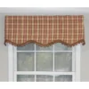 RLF Home Bazaar Plaid Trimmed Provance 100% Cotton With Fully Lined 3" Rod Pocket Valnance For Windows 50" X 15" Cornflower -RLF Home Sales GUEST c25ebc84 4022 4889 a851 612e80920eb9