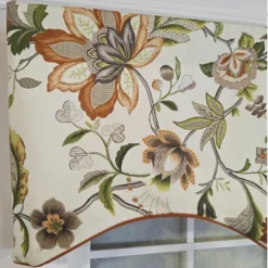 RLF Home 100% Cotton Zanzibar Cornice With Poly/Cotton Lining Rod Pocket Valance 50" X 17" Orange -RLF Home Sales GUEST c2613def 71d9 4dd5 a9ef 0497e4381b72