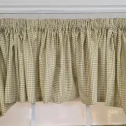 RLF Home 100% Cotton 3-PC Crosswell Center/Jabot Set Fully Lined Rod Pocket Valance 75" X 23" Sage -RLF Home Sales GUEST c60c9c97 917a 40a4 a684 40bd2a690159