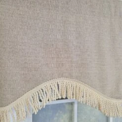 RLF Home 100% Cotton Denton Cornice Fully Lined Windows Rod Pocket Valance 50" X 17" Cream -RLF Home Sales GUEST c75c258b dfd1 48bf 84a7 63a4a54814e9