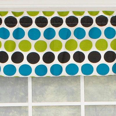 RLF Home Fanci Tailored 100% Cotton With Fully Lined 3" Rod Pocket Valnance For Windows 50" X 14" Multi 6 RLF Home Fanci Tailored 100% Cotton With Fully Lined 3" Rod Pocket Valnance For Windows 50" X 14" Multi - Image 4