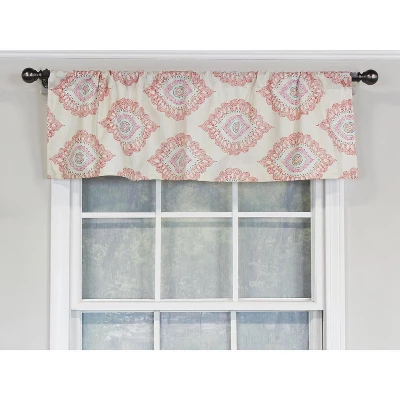 RLF Home Exquisite Tailored 100% Cotton With Fully Lined 3" Rod Pocket Valnance For Windows 50" X 14" Scarlet 3 RLF Home Exquisite Tailored 100% Cotton With Fully Lined 3" Rod Pocket Valnance For Windows 50" X 14" Scarlet