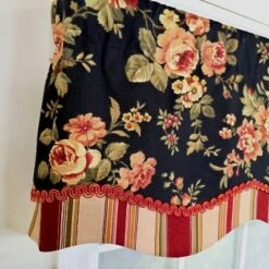 RLF Home 100% Cotton Lancaster Glory Fully Lined Windows Rod Pocket Valance 50" X 16" Black 10 RLF Home 100% Cotton Lancaster Glory Fully Lined Windows Rod Pocket Valance 50" X 16" Black -RLF Home Sales GUEST d201f16f 84a8 4568 8a1d eb28824add26