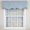 RLF Home 100% Cotton Shepherd Check Regal Fully Lined Windows Rod Pocket Valance 50" X 17" Blue -RLF Home Sales GUEST d3333f87 0ade 4885 871c 3808e0195961