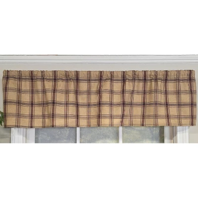 RLF Home 100% Cotton Clambake Plaid Tailored Unlined Windows Rod Pocket Valance 51" X 12" Grape 4 RLF Home 100% Cotton Clambake Plaid Tailored Unlined Windows Rod Pocket Valance 51" X 12" Grape - Image 2
