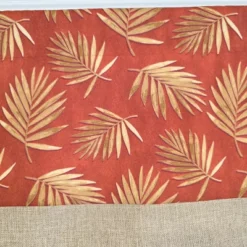 RLF Home 100% Cotton Hawthorn Banded With Poly/Cotton Ivory Lining Rod Pocket Valance 50" X 17" Red -RLF Home Sales GUEST d819866f 3051 4f30 a040 f4f6d5adc461