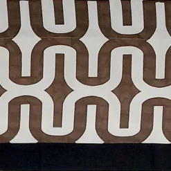 RLF Home Embrace Banded 100% Cotton With Fully Lined 3" Rod Pocket Valnance For Windows 50" X 15" Brown -RLF Home Sales GUEST d847d73e cd06 45df 896c d772779d3a0e