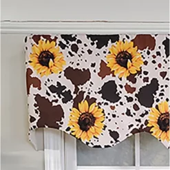 RLF Home 3" Rod Pocket High Quality Fabric Sunflower Regal Valance For Windows 50" X 17" Brown 8 RLF Home 3" Rod Pocket High Quality Fabric Sunflower Regal Valance For Windows 50" X 17" Brown -RLF Home Sales GUEST da35707e 580a 4a4d 9721 e9fd6a389355