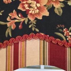 RLF Home 100% Cotton Lancaster Glory Fully Lined Windows Rod Pocket Valance 50" X 16" Black 11 RLF Home 100% Cotton Lancaster Glory Fully Lined Windows Rod Pocket Valance 50" X 16" Black -RLF Home Sales GUEST db011ff9 864e 4c99 9d75 8d83f361de13