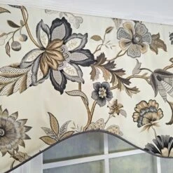 RLF Home 100% Cotton Zanzibar Cornice With Poly/Cotton Ivory Lining Rod Pocket Valance 50" X 17" Gray 11 RLF Home 100% Cotton Zanzibar Cornice With Poly/Cotton Ivory Lining Rod Pocket Valance 50" X 17" Gray -RLF Home Sales GUEST dbe65a66 ec33 4808 92f7 212cf98457c8