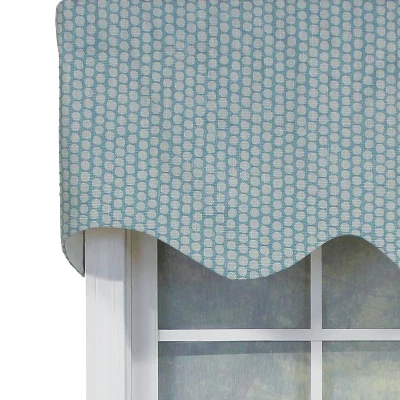 RLF Home Circles Regal 100% Cotton With Fully Lined 3" Rod Pocket Valnance For Windows 50" X 17" Spa 6 RLF Home Circles Regal 100% Cotton With Fully Lined 3" Rod Pocket Valnance For Windows 50" X 17" Spa - Image 4