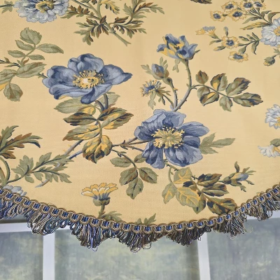 RLF Home 100% Cotton Sunrise Cornice Fully Lined Windows Rod Pocket Valance 50" X 17" Yellow 7 RLF Home 100% Cotton Sunrise Cornice Fully Lined Windows Rod Pocket Valance 50" X 17" Yellow - Image 5