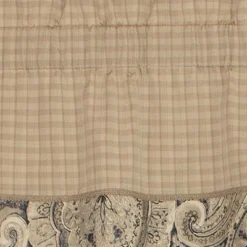 RLF Home Sedona Blouson 100% Cotton With Fully Lined 3" Rod Pocket Valnance For Windows 50" X 15" Blue -RLF Home Sales GUEST f0bf071d ad50 422e 9256 52e5a038858a