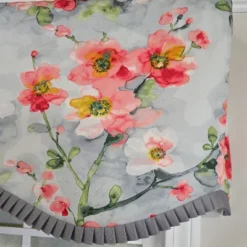 RLF Home 100% Cotton Prosperity Provance Fully Lined Windows Rod Pocket Valance 50" X 15" Gray -RLF Home Sales GUEST f137c4aa 16a5 489d b76c 5bf88dde8a7d