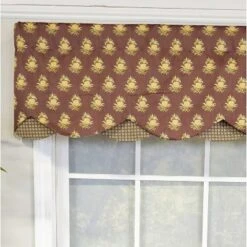 RLF Home 3" Rod Pocket High Quality Fabric Cherry Vine D-Regal Valance For Windows 50" X 17" Rose -RLF Home Sales GUEST f5fa2c8b 0513 41ff b744 d2e81d1be171