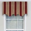 RLF Home Bodega Stripe Window Treatment Regal Premium Quality Valance 3" Rod Pocket 50" X 17" Mauve Red -RLF Home Sales GUEST f6f32547 72b5 41ab 9077 cebc81da588b