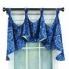 RLF Home Paisley Tab Window Treatment Premium Quality Valance 4" Top Tabs 50" X 20" Blue -RLF Home Sales a82ce88eb0594c0cb350cdfe502712b3